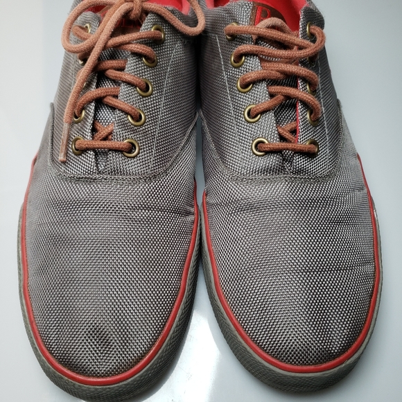 Polo Ralph Lauren Shoes Size 12D Gray Fashion Sneakers Fabric Men Forestmont II - Picture 5 of 15